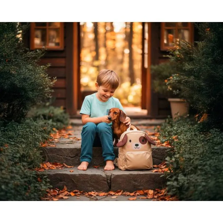 MOCHILA INFANTIL IMAGINOVO BACKPACK BUDDIES PERRO DOS COMPARTIMENTOS POLIESTER 280X90X200 MM