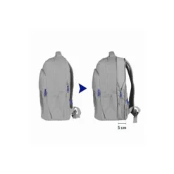 MOCHILA OXFORD B-OUT COLOR GRIS 420X300X200 MM
