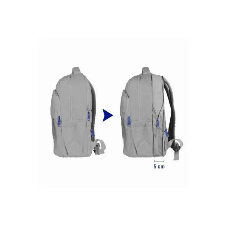 MOCHILA OXFORD B-OUT COLOR GRIS 420X300X200 MM