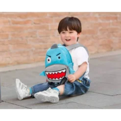 MOCHILA PREESCOLAR LIDERPAPEL INFANTIL PELUCHE TIBURON 260X100X240 MM