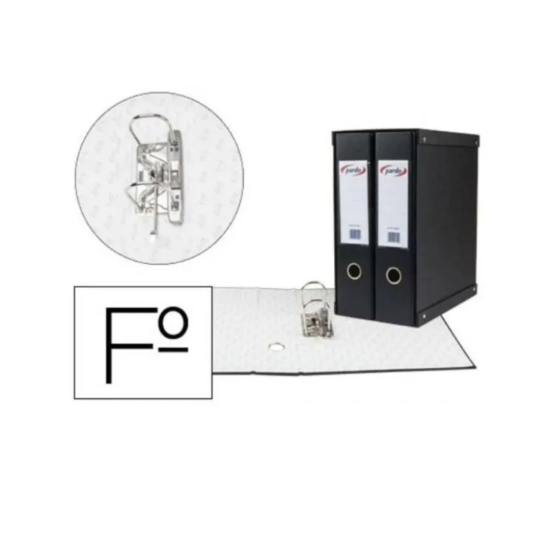Modulo 2 archivadores pardo folio negro