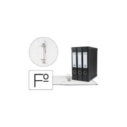 Modulo 3 archivadores pardo folio negro