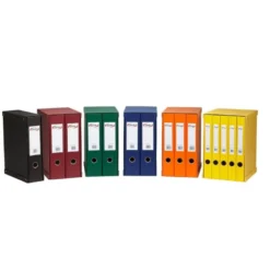 Modulo 5 archivadores pardo folio negro