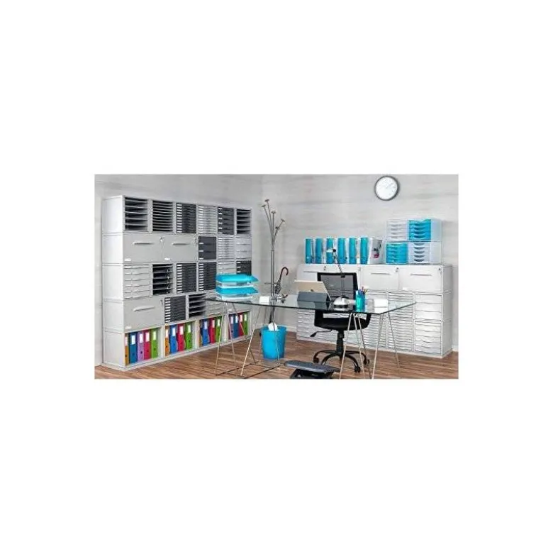 Modulo 5 cajones sobremesa marca Archivo 2000 gris