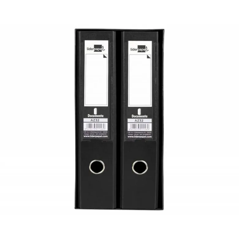 Modulo de 2 archivadores Liderpapel Documenta negro