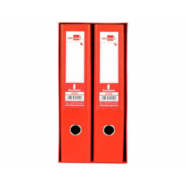 Modulo de 2 archivadores Liderpapel Documenta rojo