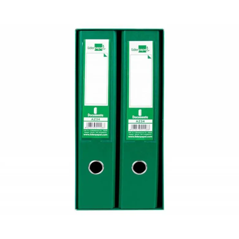 Modulo de 2 archivadores Liderpapel Documenta verde