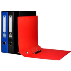 MODULO LIDERPAPEL 3 ARCHIVADORES FOLIO 2 ANILLAS MIXTAS 40MM COLORES SURTIDOS
