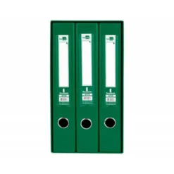Modulo Liderpapel 3 archivadores folio 2 anillas mixtas 40mm verde.