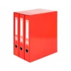 Modulo Liderpapel 3 archivadores folio 2 anillas mixtas 40mm rojo.
