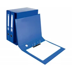 Modulo Liderpapel 3 archivadores folio 2 anillas mixtas 40mm azul