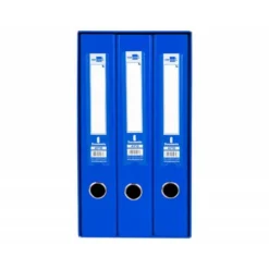 Modulo Liderpapel 3 archivadores folio 2 anillas mixtas 40mm azul