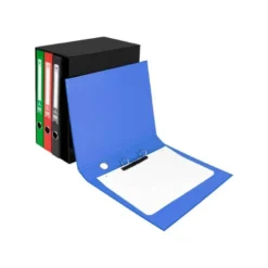 MODULO LIDERPAPEL 4 ARCHIVADORES FOLIO 2 ANILLAS MIXTAS 25MM COLORES SURTIDOS