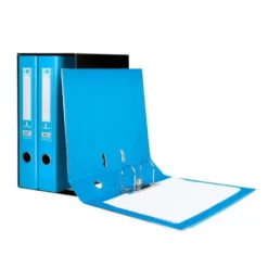 MODULO LIDERPAPEL 3 ARCHIVADORES FOLIO 2 ANILLAS MECANISMO DE PALANCA 52MM CELESTE
