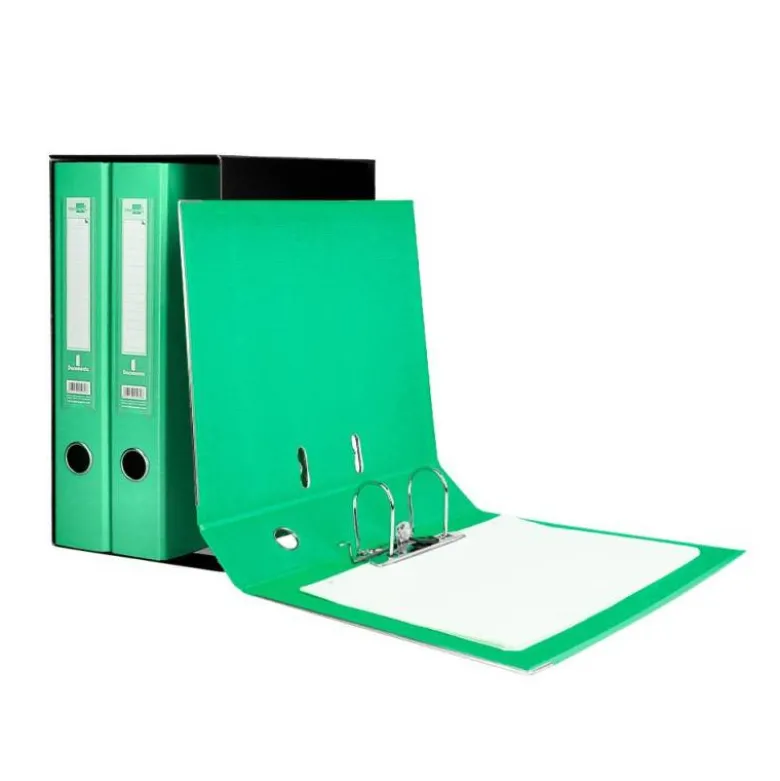 MODULO LIDERPAPEL 3 ARCHIVADORES FOLIO 2 ANILLAS MECANISMO DE PALANCA 52MM VERDE PASTEL