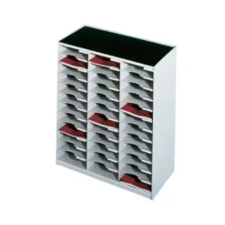 Modulo Paperflow monobloques 36 casillas gris.