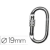 MOSQUETON FARU ACERO GALVANIZADO VIROLA 19 MM RESISTENCIA 25 KN