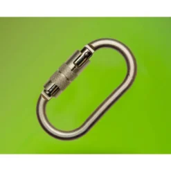 MOSQUETON FARU ACERO GALVANIZADO AUTOMATICO VIROLA 18 MM RESISTENCIA 25 KN