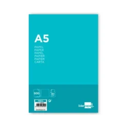 NO ES TAMAÑO FOLIO Papel Din A5 Liderpapel 80 g/m2 Escritura 500 hojas
