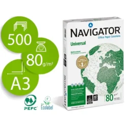 NO ES TAMAÑO FOLIO Papel Din A3 Navigator 80 gr 500 Hojas