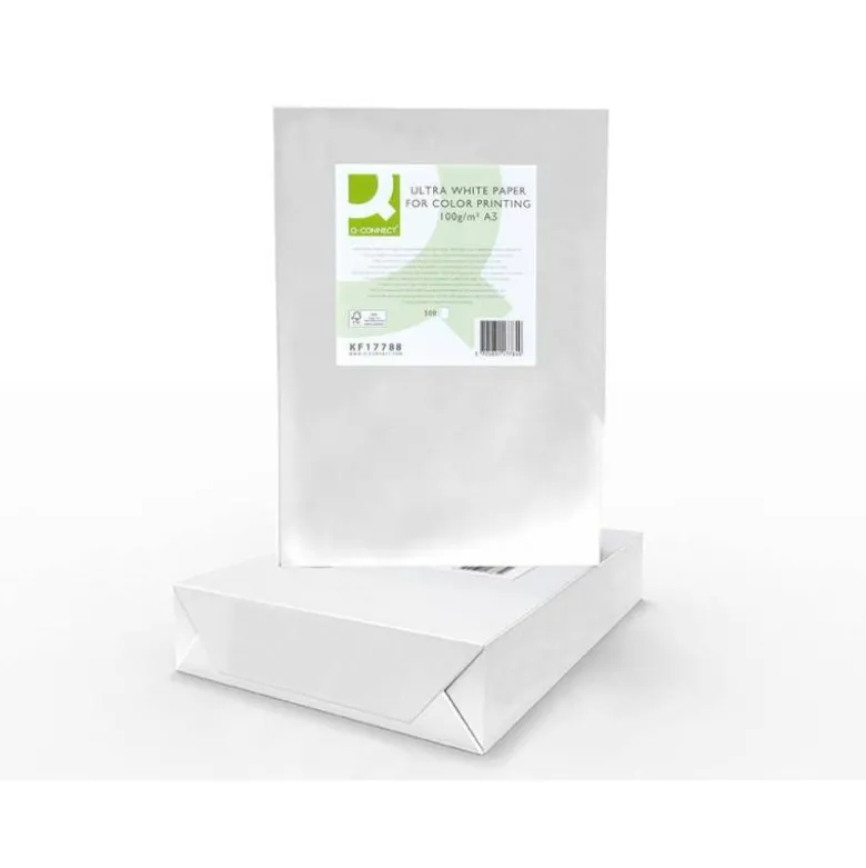 NO ES TAMAÑO FOLIO Papel fotocopiadora Q-Connect Ultra White DIN A3 100 Gr