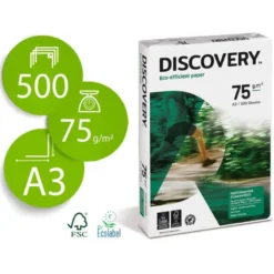 NO ES TAMAÑO FOLIO Papel multifuncion A3 Discovery 75 g/m2