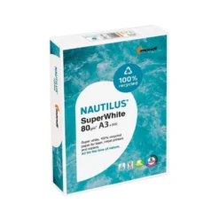 NO ES TAMAÑO FOLIO Papel multifunción A3 Nautilus superwhite reciclado 80 g/m2
