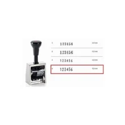 NUMERADOR AUTOMATICO REINER METALICO 6 CIFRAS ALTURA TIPO 4,5 MM