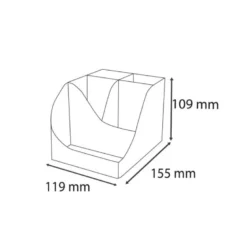 ORGANIZADOR DE SOBREMESA EXACOMPTA SKANDI COLOR NUDE 155X119X109 MM