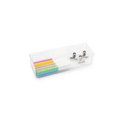 ORGANIZADOR DE SOBREMESA PLASTICFORTE TRANSPARENTE N 3 80X236X56 MM