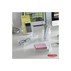 ORGANIZADOR DE SOBREMESA PLASTICFORTE TRANSPARENTE N 3 80X236X56 MM