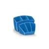 Organizador sobremesa CEP 143x158x93 mm 8 Compartimentos Plástico color Azul