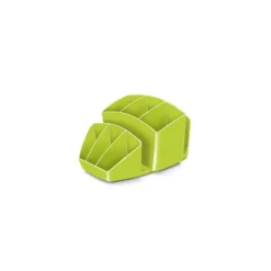 Organizador sobremesa CEP 143x158x93 mm 8 Compartimentos Plástico color Verde