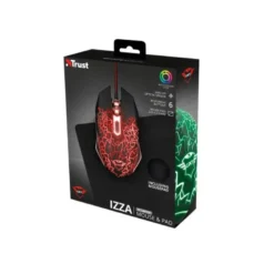 PACK ALFOMBRILLA + RATON OPTICO TRUST 2400 DPI 6 BOTONES