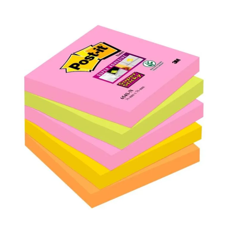 Pack de 5 blocs de Post-it ® 76 x 76 mm
