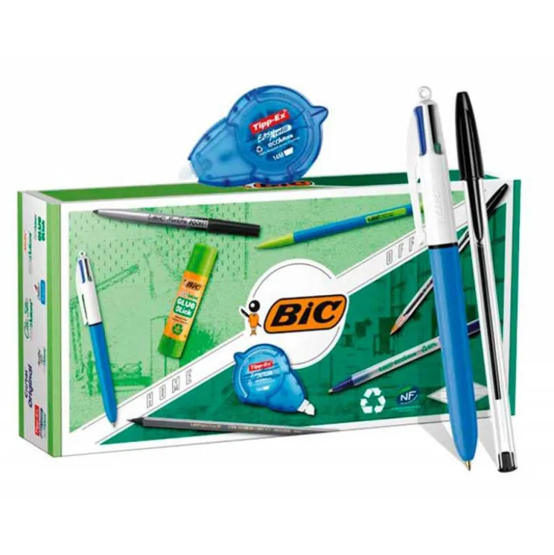 PACK OFICINA BIC CON 9 PIEZAS ECO/RECICLADO SURTIDAS