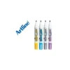 Pack rotuladores para tela textil Artline colores amarillo azul gris violeta