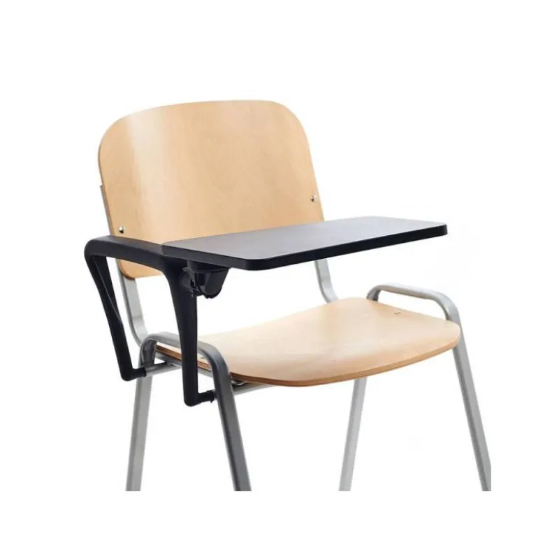 PALA ESCRITURA ROCADA DERECHA PARA SILLA CONFIDENTE PLEGABLE PVC 34X20 CM COLOR NEGRO