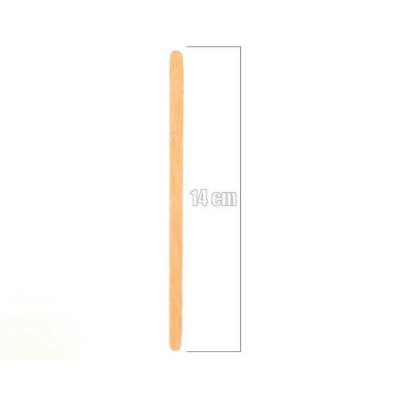 PALETINA AGITADORA DE MADERA 14 CM PARA EL CAFE CON FUNDA INDIVIDUAL BOLSA DE 1000 UNIDADES