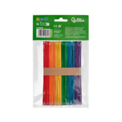 PALITOS DE MADERA LIDERPAPEL COLOR NATURAL 15 X 1,8 CM BOLSA CON 50 UNIDADES