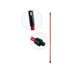 Palo para escoba o fregona metal universal con adaptador