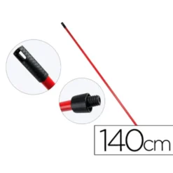 Palo para escoba o fregona metal universal con adaptador