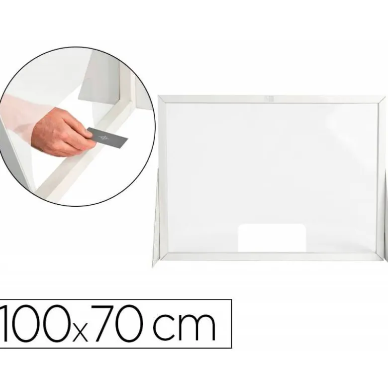 PANTALLA DE PROTECCION Q-CONNECT CARTON FORMATO HORIZONTAL 100X70 CM