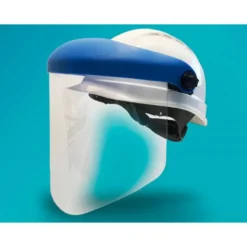 PANTALLA PARA CASCO FARU A20 CON VISERA Y PROTECTOR BARBILLA AZUL 200X300 MM