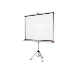Pantalla marca Nobo mural para proyección con tripode 150 x 113.8 cm