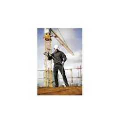 PANTALON DE TRABAJO DELTAPLUS CON CINTURA ELASTICA 7 BOLSILLOS COLOR GRIS-ROJO TALLA S