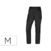 PANTALON DE TRABAJO DELTAPLUS CON CINTURA ELASTICA 7 BOLSILLOS COLOR GRIS-ROJO TALLA M
