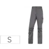 PANTALON DE TRABAJO DELTAPLUS CINTURA ELASTICA 5 BOLSILLOS COLOR GRIS / NEGRO TALLA S