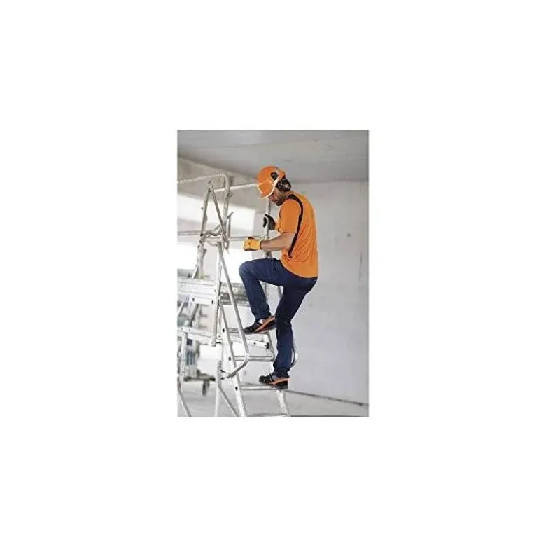 PANTALON DE TRABAJO DELTAPLUS CINTURA ELASTICA 5 BOLSILLOS COLOR AZUL MARINO / NARANJA TALLA XXL