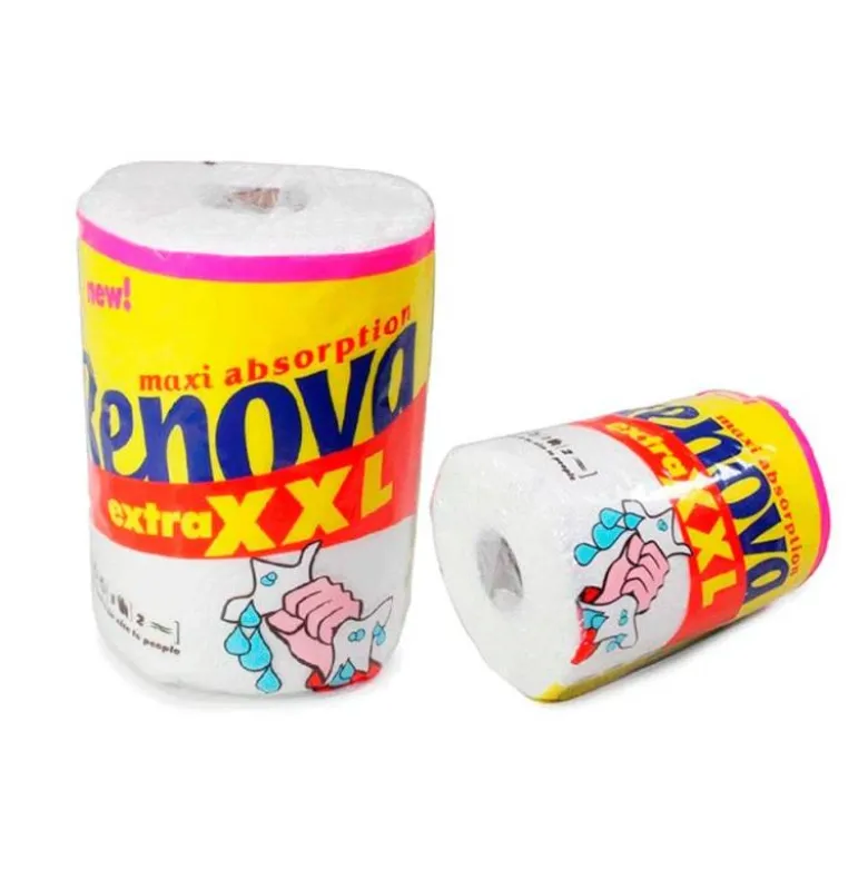 Papel cocina marca Renova jumbo ultra absorbente